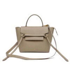 Celine Belt Bag Grained Calfskin Leather Taupe W